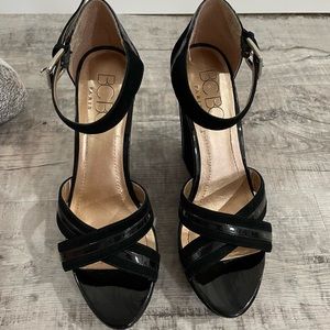 BCBG Paris suede wedges